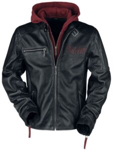Leather Jacket black-red by Slipknot