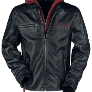 Leather Jacket black-red by Slipknot